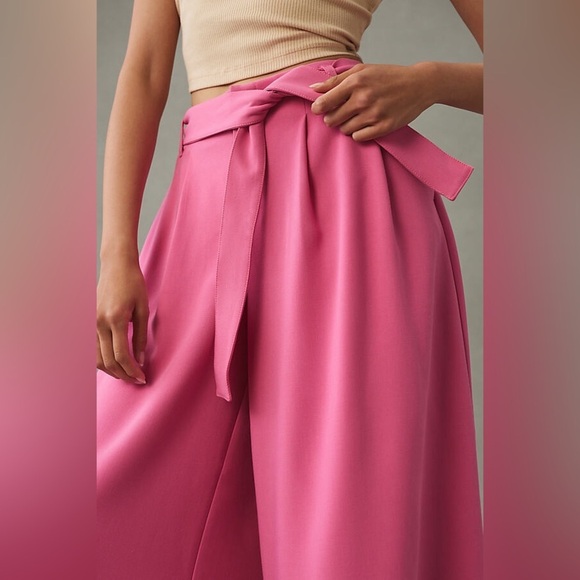 Anthropologie Maeve Tie-Waist Culottes Pants NWT size 8 - Picture 4 of 8